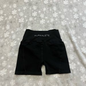Alphalete revival shorts in black!